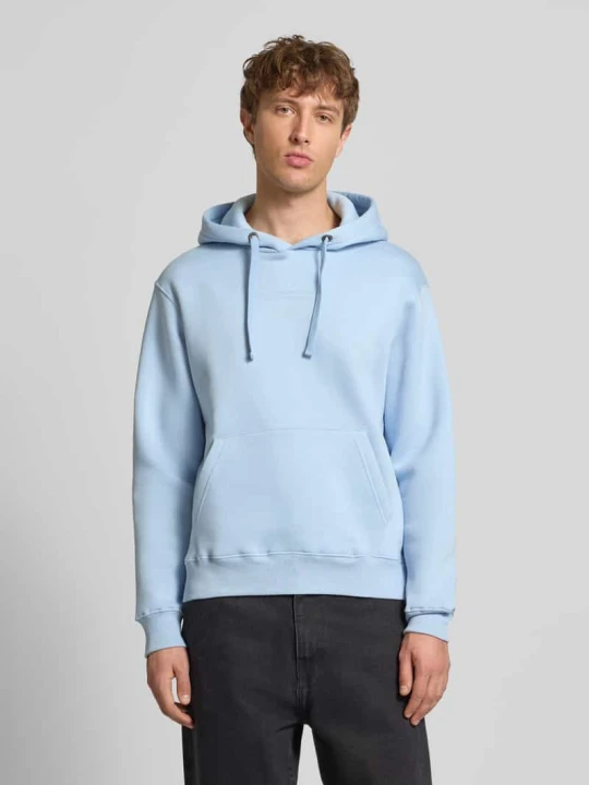 Zdjęcie produktu Bluza z kapturem, nadrukiem z logo i kieszenią kangurką Alpha Industries Jasnoniebieski
