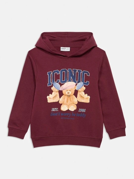 Zdjęcie produktu Bluza z kapturem NAME IT bordowy
