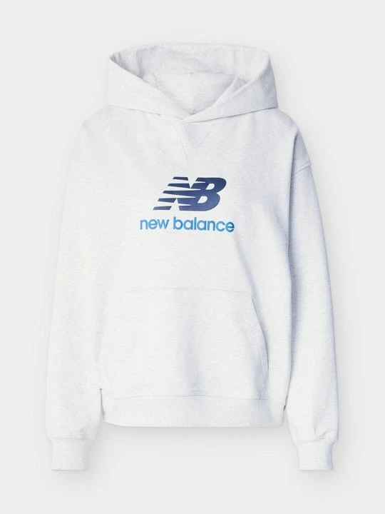Zdjęcie produktu Bluza z kapturem New Balance jasnoszary melanż