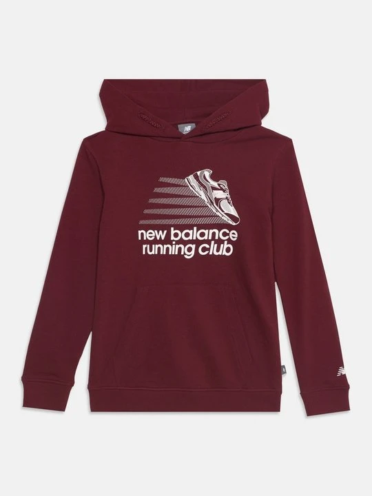 Zdjęcie produktu Bluza z kapturem New Balance ciemnoczerwony