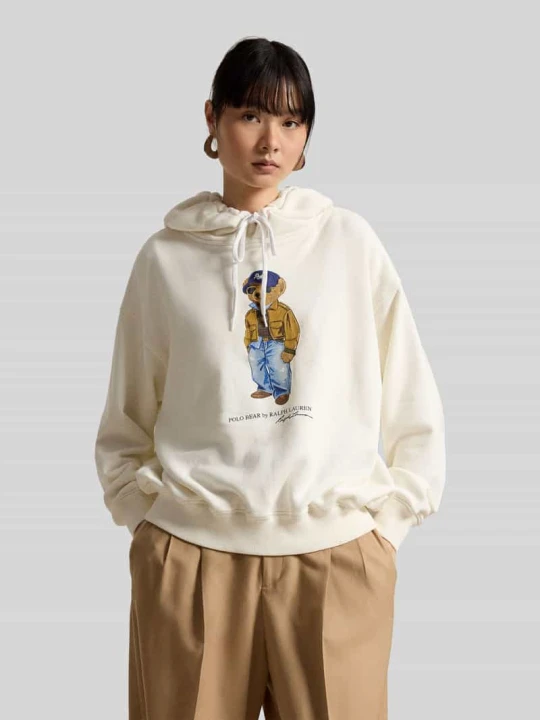 Zdjęcie produktu Bluza z kapturem o kroju comfort fit z mieszanka bawełny Polo Ralph Lauren Złamany biały