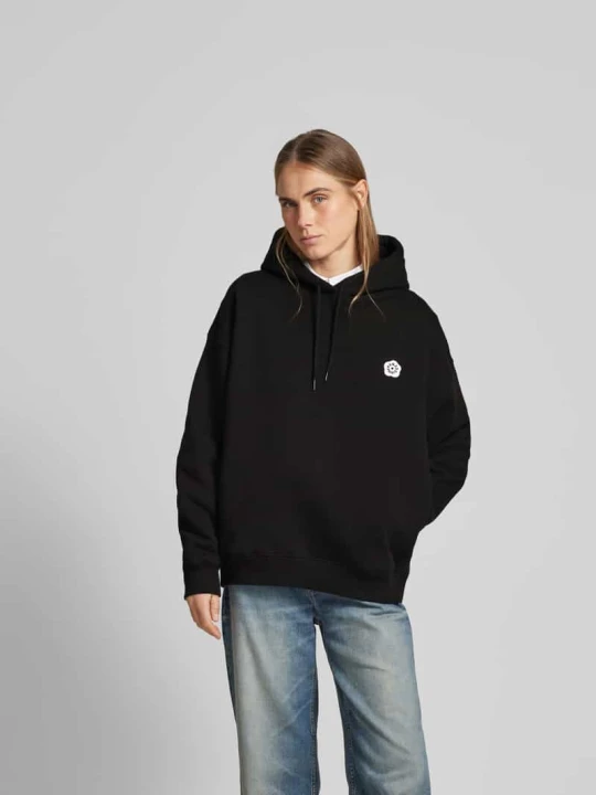 Zdjęcie produktu Bluza z kapturem o kroju oversized z czystej bawełny Kenzo Czarny