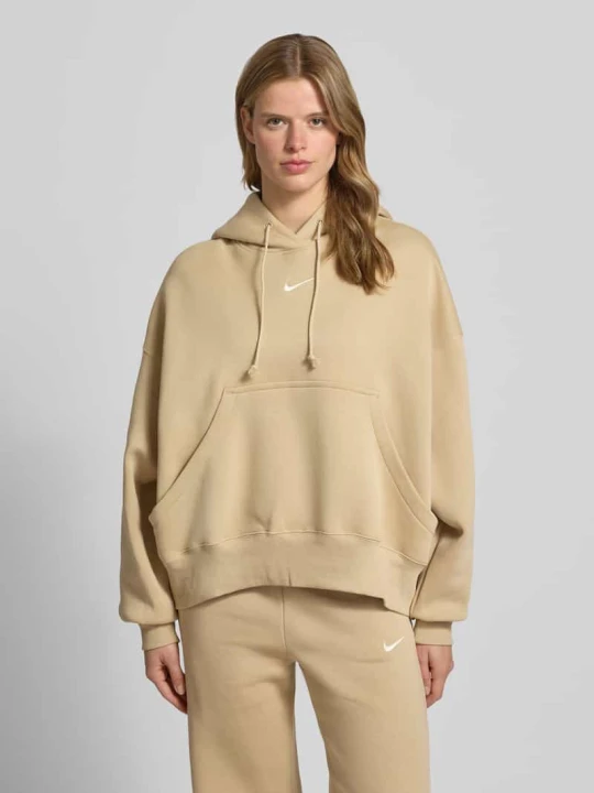 Zdjęcie produktu Bluza z kapturem o kroju oversized z logo Nike Beżowy