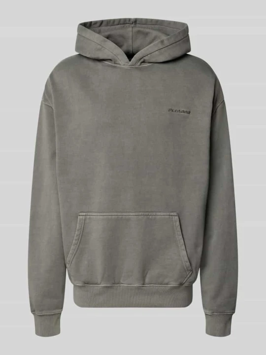 Zdjęcie produktu Bluza z kapturem o kroju oversized z mieszanki bawełny Pegador Ciemnoszary