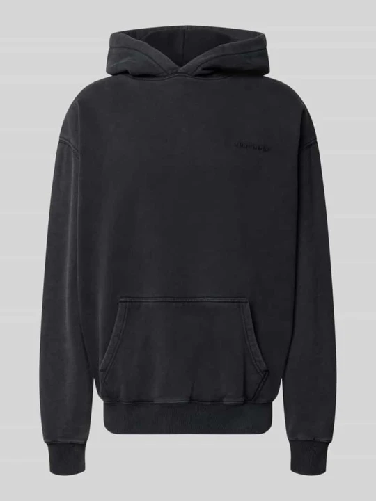 Zdjęcie produktu Bluza z kapturem o kroju oversized z mieszanki bawełny Pegador Czarny