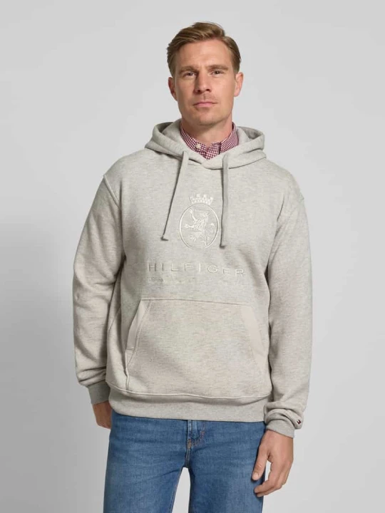 Zdjęcie produktu Bluza z kapturem o kroju oversized z mieszanki bawełny Tommy Hilfiger Jasnoszary