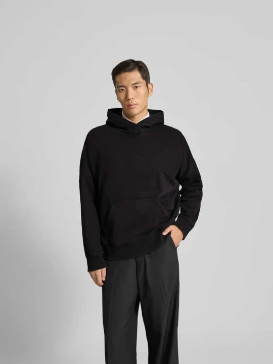 Zdjęcie produktu Bluza z kapturem o kroju oversized z wyhaftowanym logo Won Hundred Antracytowy