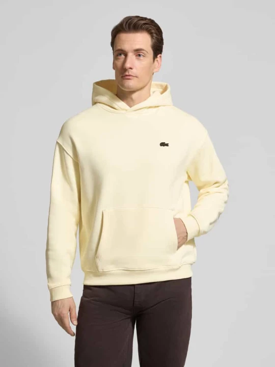 Zdjęcie produktu Bluza z kapturem Regular Fit z czystej bawełny Lacoste Écru