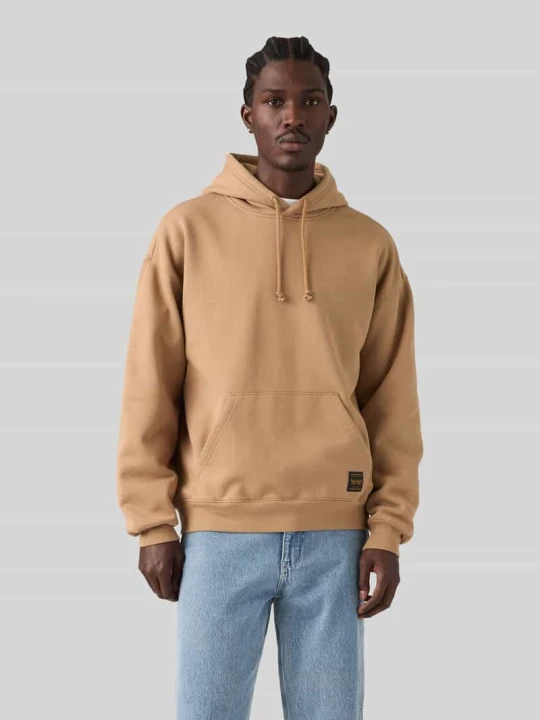 Zdjęcie produktu Bluza z kapturem o kroju regular fit z czystej bawełny Levi's Jasnobrązowy