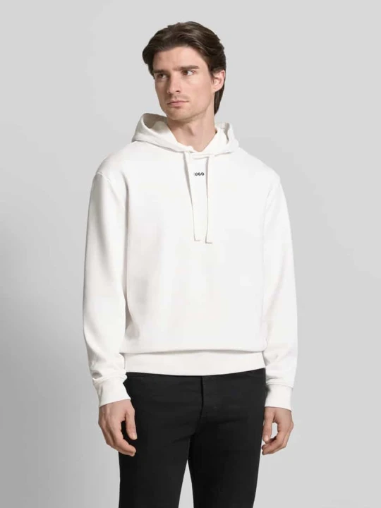 Zdjęcie produktu Bluza z kapturem o kroju regular fit z czystej bawełny model „DAPO” Hugo Gliniany