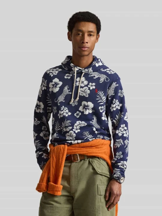 Zdjęcie produktu Bluza z kapturem o kroju regular fit z czystej bawełny Polo Ralph Lauren Granatowy