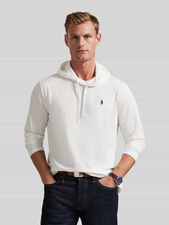 Zdjęcie produktu Bluza z kapturem o kroju regular fit z czystej bawełny Polo Ralph Lauren Biały
