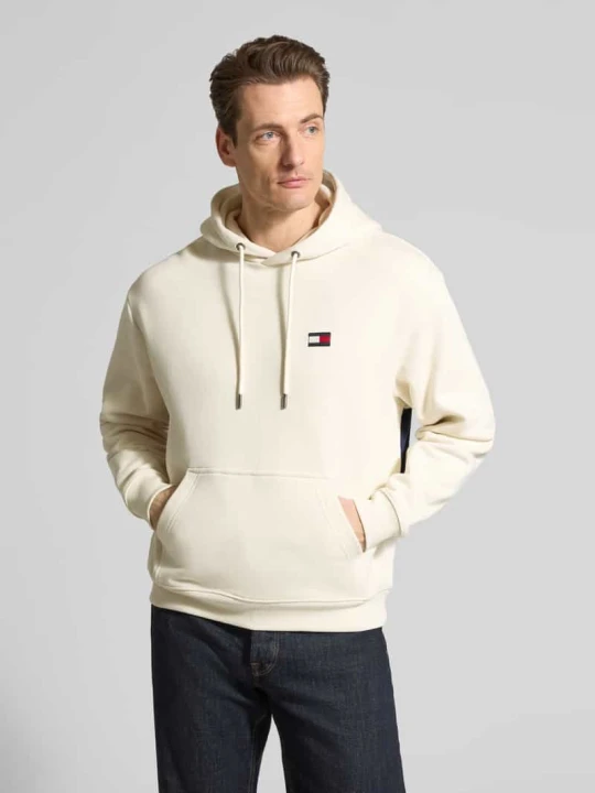Zdjęcie produktu Bluza z kapturem Regular Fit z czystej bawełny Tommy Hilfiger Złamany biały