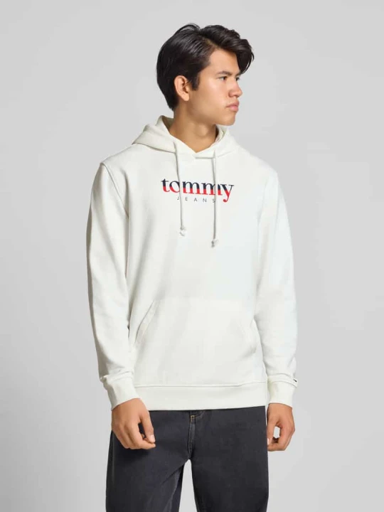 Zdjęcie produktu Bluza z kapturem o kroju regular fit z czystej bawełny Tommy Jeans Złamany biały