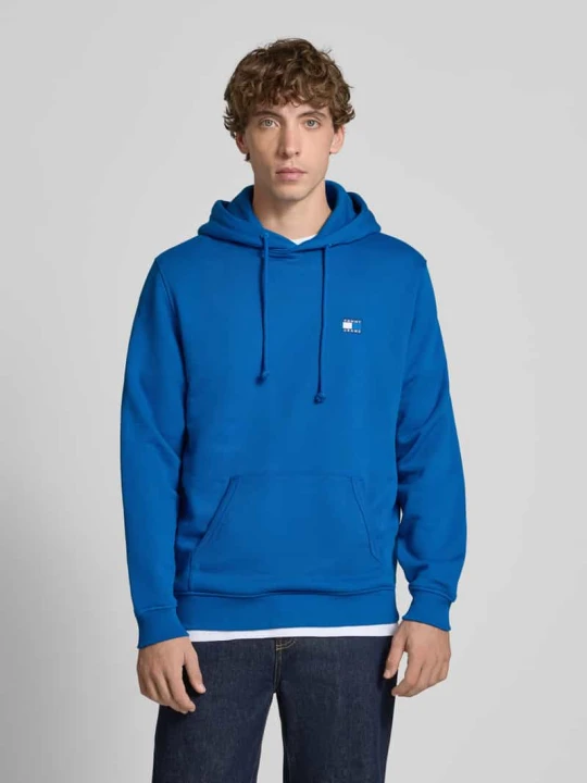 Zdjęcie produktu Bluza z kapturem o kroju regular fit z czystej bawełny Tommy Jeans Królewski niebieski