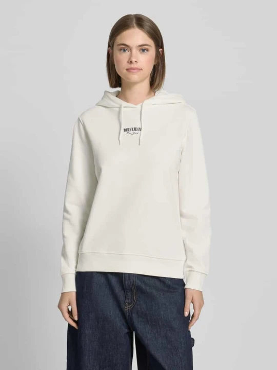 Zdjęcie produktu Bluza z kapturem o kroju regular fit z czystej bawełny Tommy Jeans Złamany biały