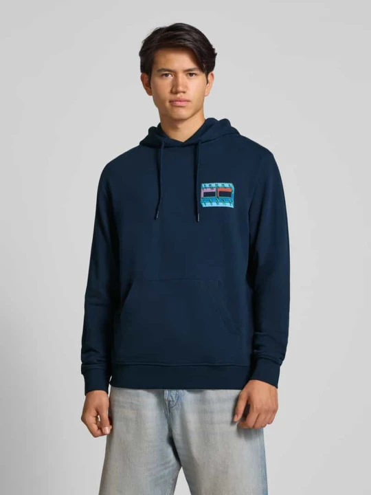 Zdjęcie produktu Bluza z kapturem o kroju regular fit z czystej bawełny Tommy Jeans Granatowy