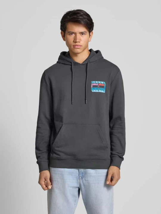 Zdjęcie produktu Bluza z kapturem o kroju regular fit z czystej bawełny Tommy Jeans Antracytowy