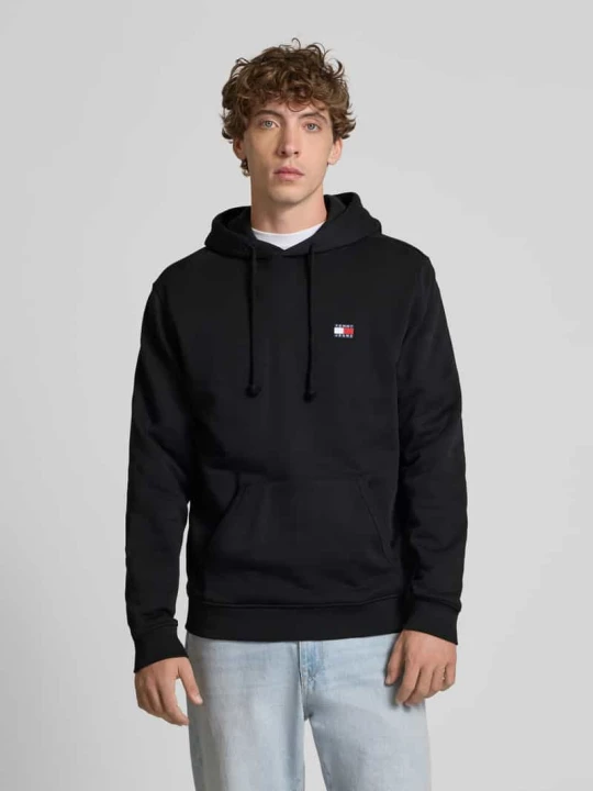 Zdjęcie produktu Bluza z kapturem o kroju regular fit z czystej bawełny Tommy Jeans Czarny