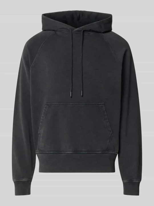 Zdjęcie produktu Bluza z kapturem o kroju regular fit z czystej bawełny Closed Czarny