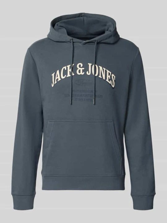 Zdjęcie produktu Bluza z kapturem o kroju regular fit z mieszanka bawełny model 'Denver' Jack&Jones Niebieski