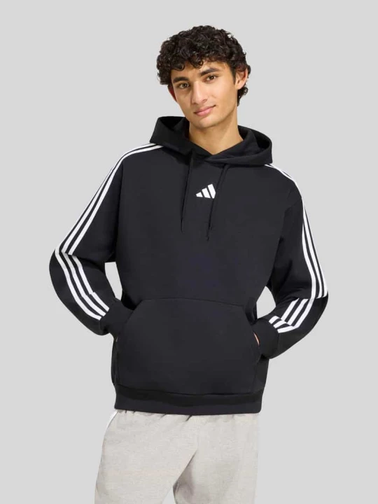 Zdjęcie produktu Bluza z kapturem o kroju regular fit z mieszanki bawełny Adidas Czarny
