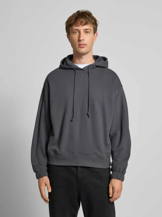 Zdjęcie produktu Bluza z kapturem o kroju regular fit z mieszanki bawełny Calvin Klein Antracytowy