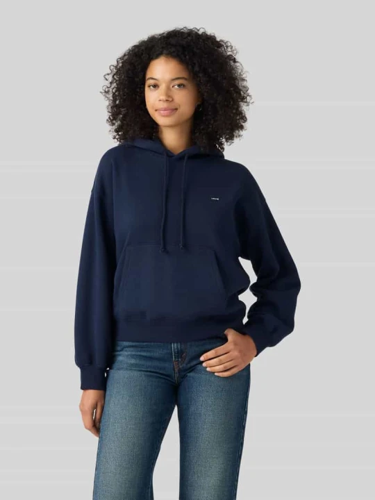 Zdjęcie produktu Bluza z kapturem o kroju regular fit z mieszanki bawełny Levi's Ciemnoniebieski