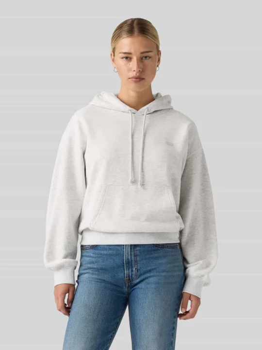Zdjęcie produktu bluza z kapturem o kroju regular fit z mieszanki bawełny Levi's Jasnoszary melanż