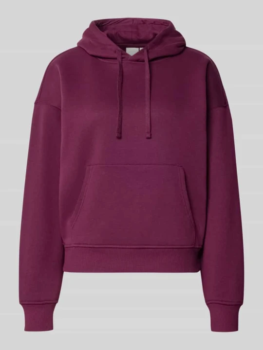 Zdjęcie produktu bluza z kapturem o kroju regular fit z mieszanki bawełny model 'BEST' Only Bordowy