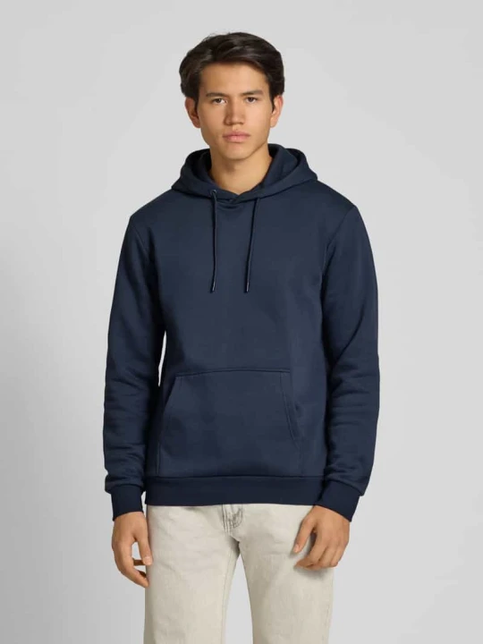 Zdjęcie produktu Bluza z kapturem o kroju regular fit z mieszanki bawełny model ‘CERES’ Only & Sons Ciemnoniebieski