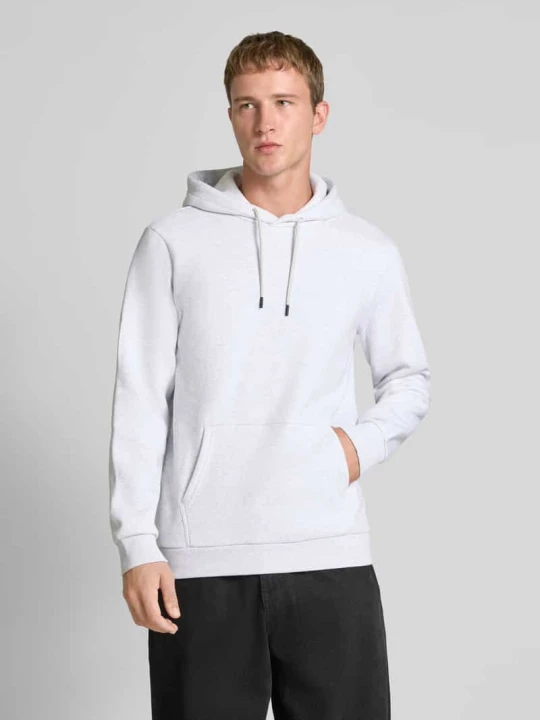 Zdjęcie produktu Bluza z kapturem o kroju regular fit z mieszanki bawełny model ‘CERES’ Only & Sons Jasnoszary melanż