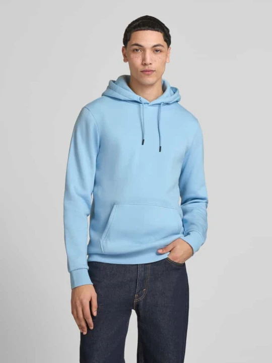 Zdjęcie produktu Bluza z kapturem o kroju regular fit z mieszanki bawełny model „CERES” Only & Sons Jasnoniebieski