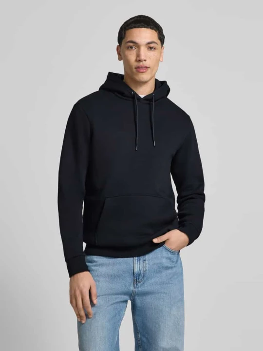 Zdjęcie produktu Bluza z kapturem o kroju regular fit z mieszanki bawełny model ‘CERES’ Only & Sons Ciemnoniebieski