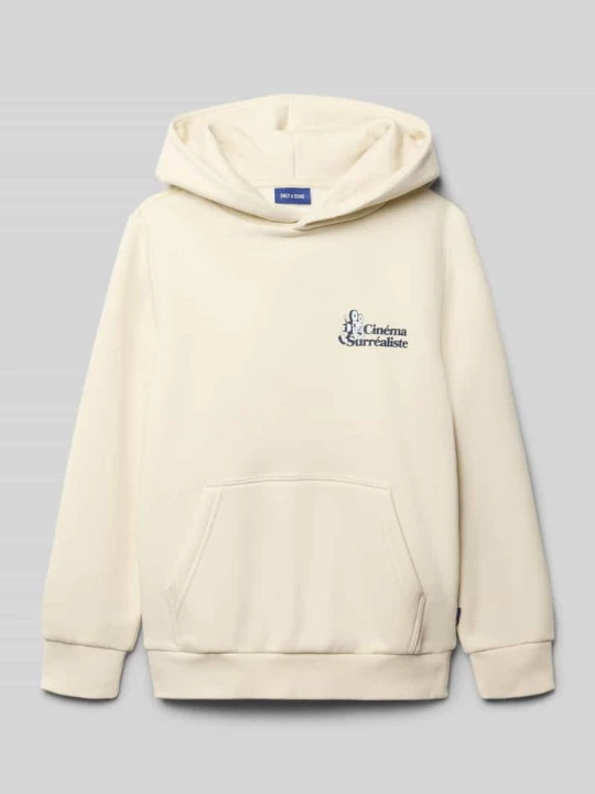 Zdjęcie produktu Bluza z kapturem o kroju regular fit z mieszanki bawełny model 'CERES' Only & Sons Écru