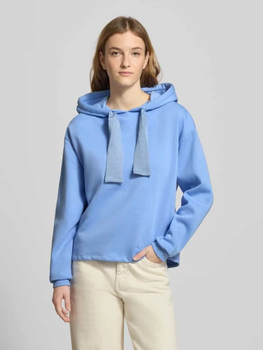 Zdjęcie produktu Bluza z kapturem o kroju regular fit z mieszanki bawełny model „CHILLI” Pieces Jasnoniebieski