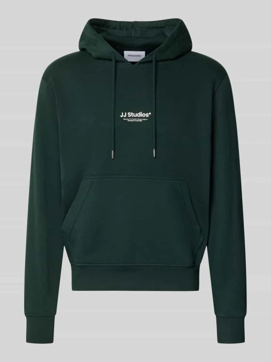 Zdjęcie produktu Bluza z kapturem o kroju regular fit z mieszanki bawełny model 'Soho' Jack&Jones Ciemnozielony