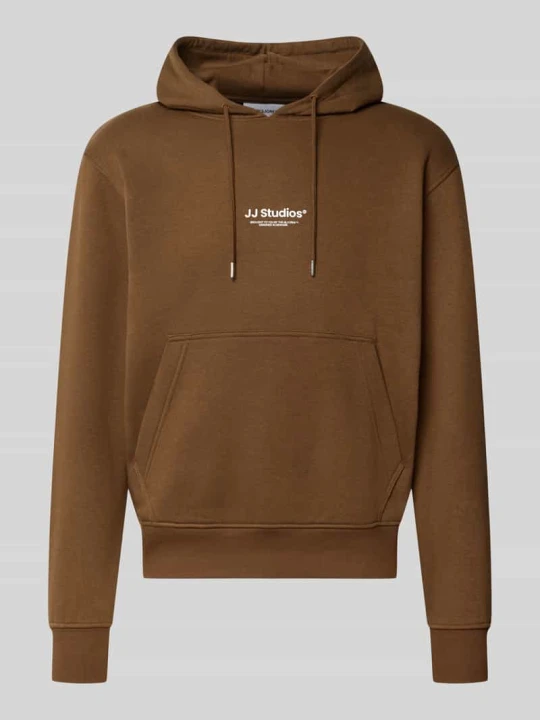 Zdjęcie produktu Bluza z kapturem o kroju regular fit z mieszanki bawełny model 'Soho' Jack&Jones Jasnobrązowy