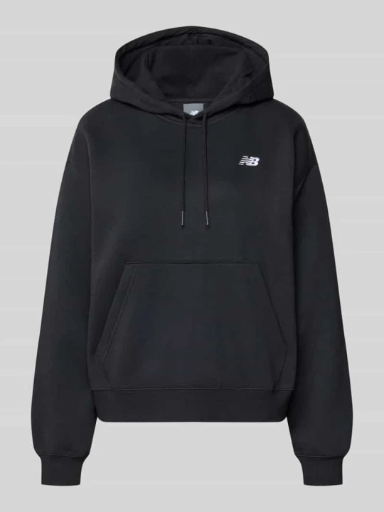 Zdjęcie produktu bluza z kapturem o kroju regular fit z mieszanki bawełny New Balance Czarny