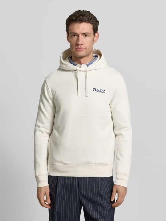 Zdjęcie produktu Bluza z kapturem o kroju regular fit z mieszanki bawełny Polo Ralph Lauren Złamany biały