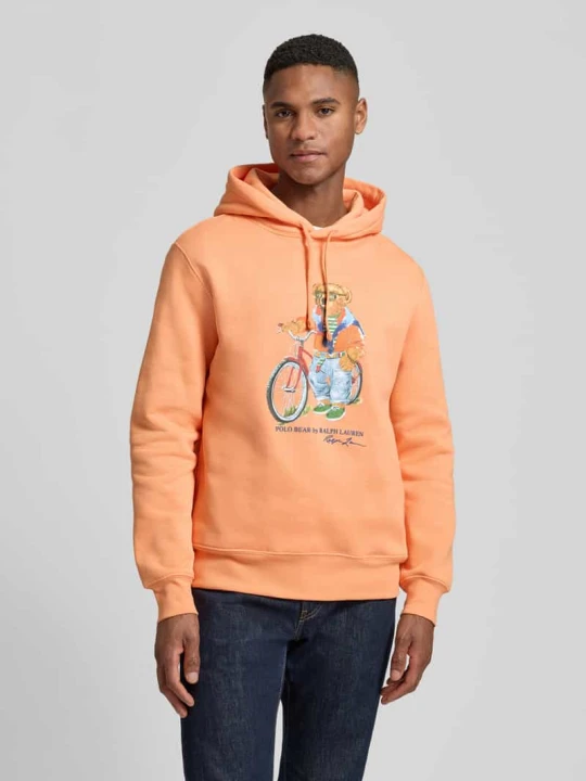 Zdjęcie produktu Bluza z kapturem o kroju regular fit z mieszanki bawełny Polo Ralph Lauren Pomarańczowy