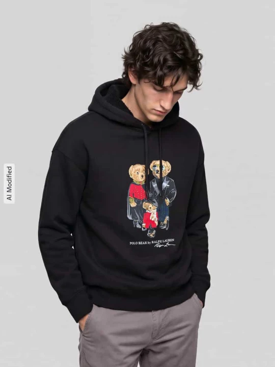 Zdjęcie produktu bluza z kapturem o kroju regular fit z mieszanki bawełny Polo Ralph Lauren Czarny