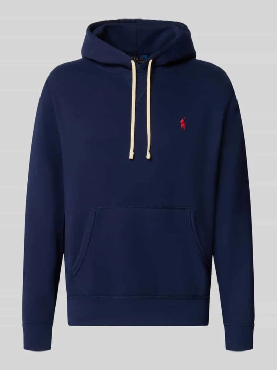 Zdjęcie produktu bluza z kapturem o kroju regular fit z mieszanki bawełny Polo Ralph Lauren Granatowy