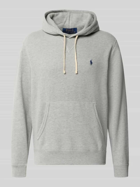 Zdjęcie produktu bluza z kapturem o kroju regular fit z mieszanki bawełny Polo Ralph Lauren Jasnoszary melanż