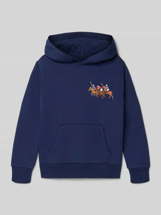 Zdjęcie produktu Bluza z kapturem o kroju regular fit z mieszanki bawełny Polo Ralph Lauren Granatowy