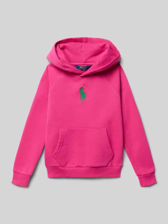 Zdjęcie produktu Bluza z kapturem o kroju regular fit z mieszanki bawełny Polo Ralph Lauren Mocnoróżowy