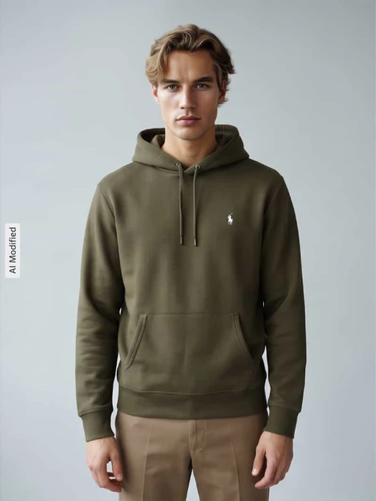Zdjęcie produktu bluza z kapturem o kroju regular fit z mieszanki bawełny Polo Ralph Lauren Oliwkowy