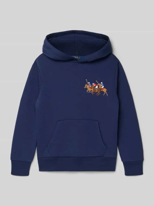 Zdjęcie produktu Bluza z kapturem o kroju regular fit z mieszanki bawełny Polo Ralph Lauren Granatowy