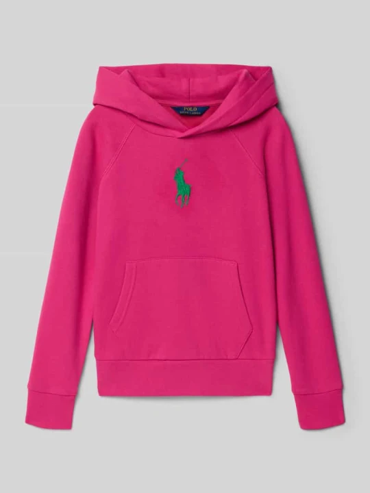 Zdjęcie produktu Bluza z kapturem o kroju regular fit z mieszanki bawełny Polo Ralph Lauren Mocnoróżowy
