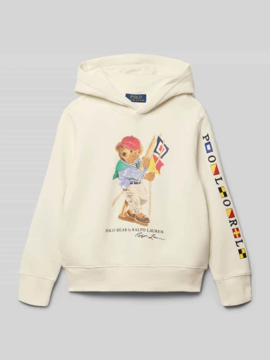 Zdjęcie produktu Bluza z kapturem o kroju regular fit z mieszanki bawełny Polo Ralph Lauren Złamany biały